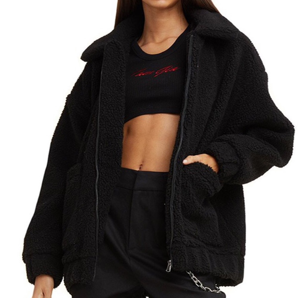 i am gia pixie coat in black